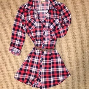 Passport flannel dress